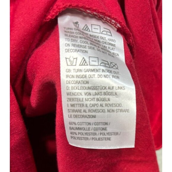 Quacker Factory Womens Red Top Rhinestone Angel Size 2X Christmas - Picture 4 of 5